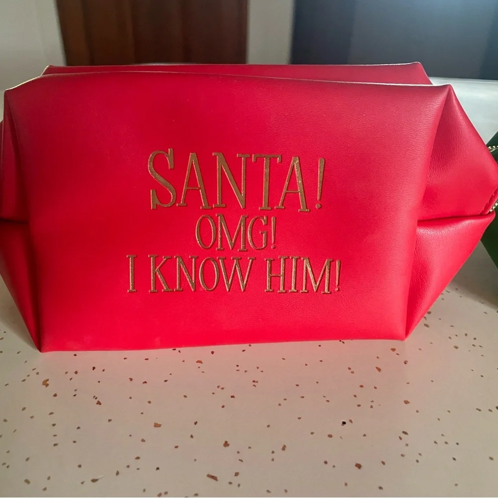 Lot of 2 Revolution x e.l.f. Red Makeup Bag and elf Green makeup bag